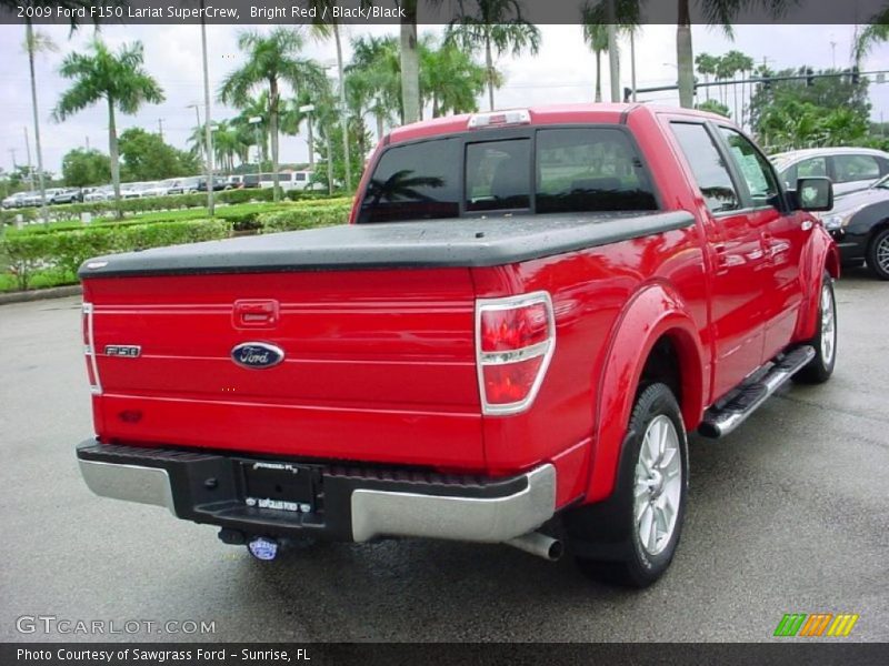 Bright Red / Black/Black 2009 Ford F150 Lariat SuperCrew