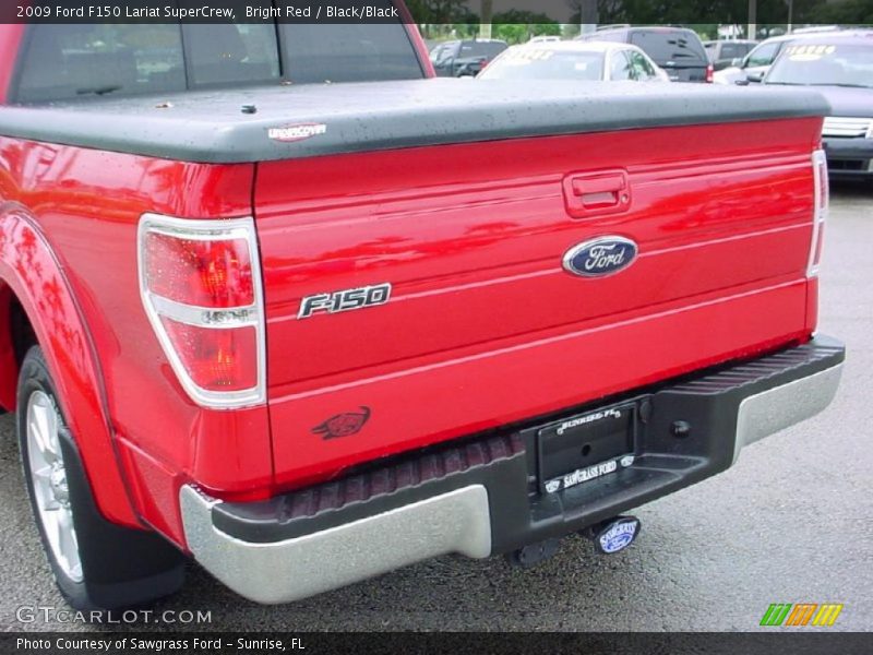 Bright Red / Black/Black 2009 Ford F150 Lariat SuperCrew