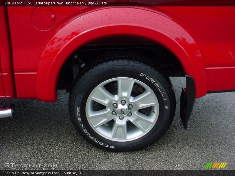 Bright Red / Black/Black 2009 Ford F150 Lariat SuperCrew