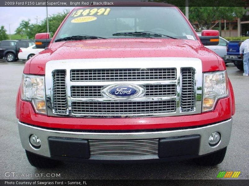 Bright Red / Black/Black 2009 Ford F150 Lariat SuperCrew