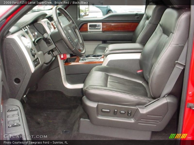 Bright Red / Black/Black 2009 Ford F150 Lariat SuperCrew