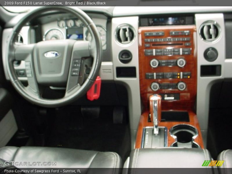 Bright Red / Black/Black 2009 Ford F150 Lariat SuperCrew