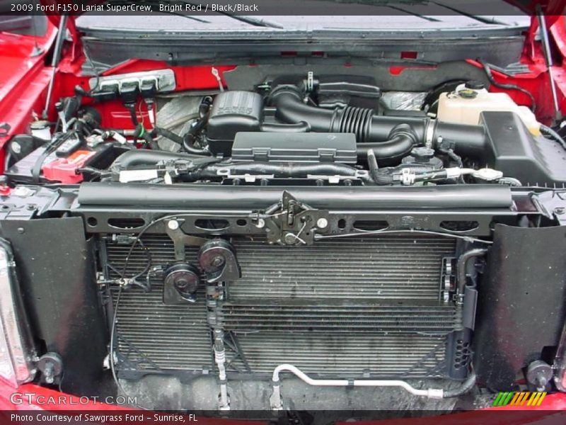 Bright Red / Black/Black 2009 Ford F150 Lariat SuperCrew