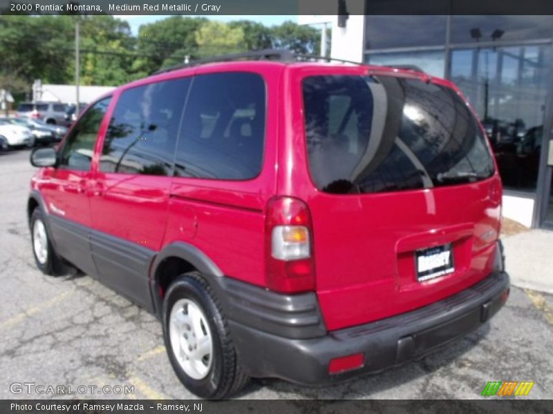 Medium Red Metallic / Gray 2000 Pontiac Montana