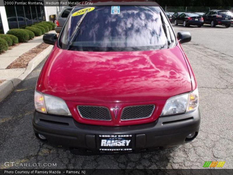 Medium Red Metallic / Gray 2000 Pontiac Montana