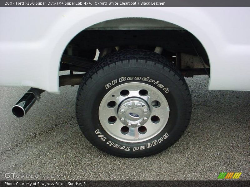 Oxford White Clearcoat / Black Leather 2007 Ford F250 Super Duty FX4 SuperCab 4x4