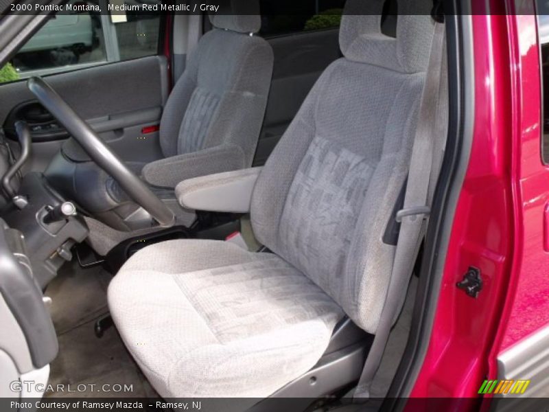 Medium Red Metallic / Gray 2000 Pontiac Montana