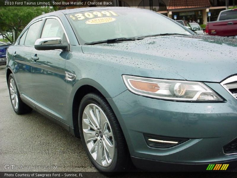 Steel Blue Metallic / Charcoal Black 2010 Ford Taurus Limited