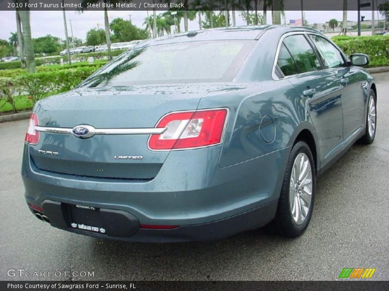 Steel Blue Metallic / Charcoal Black 2010 Ford Taurus Limited