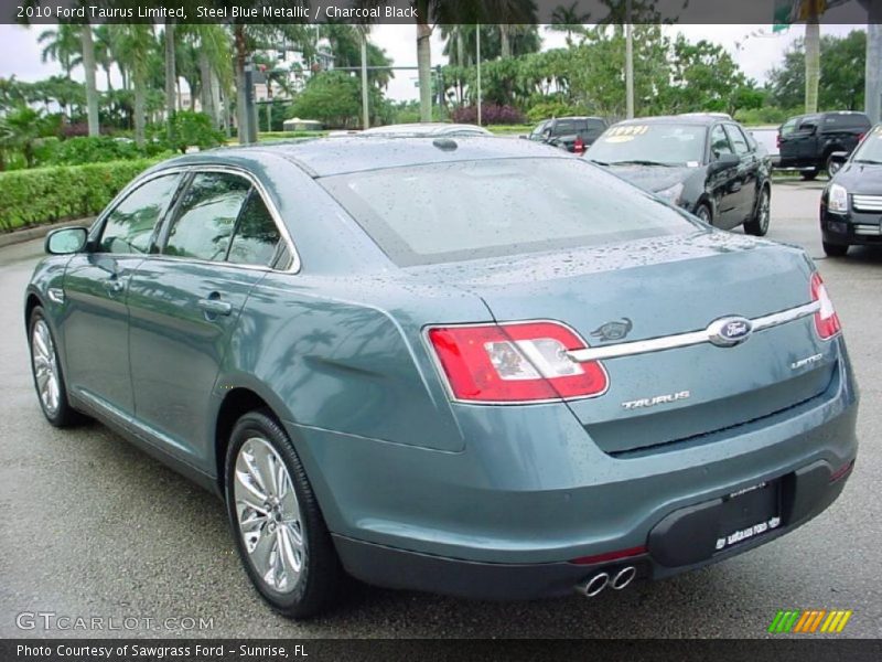 Steel Blue Metallic / Charcoal Black 2010 Ford Taurus Limited