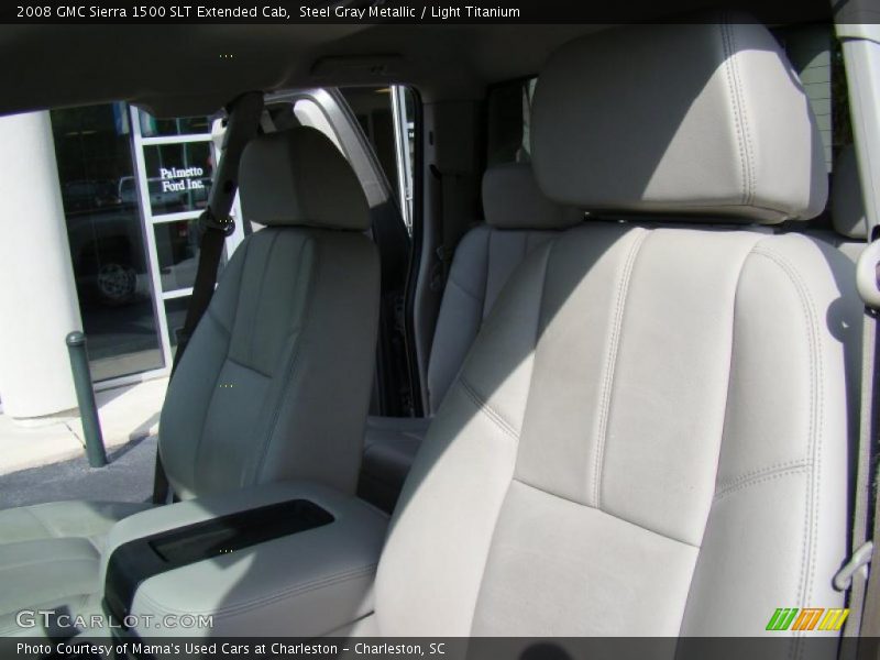 Steel Gray Metallic / Light Titanium 2008 GMC Sierra 1500 SLT Extended Cab