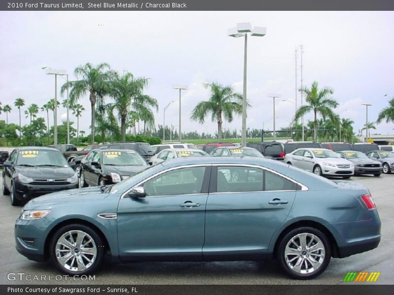 Steel Blue Metallic / Charcoal Black 2010 Ford Taurus Limited