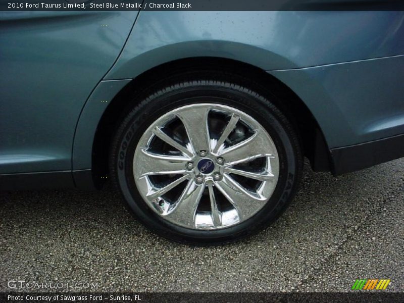 Steel Blue Metallic / Charcoal Black 2010 Ford Taurus Limited