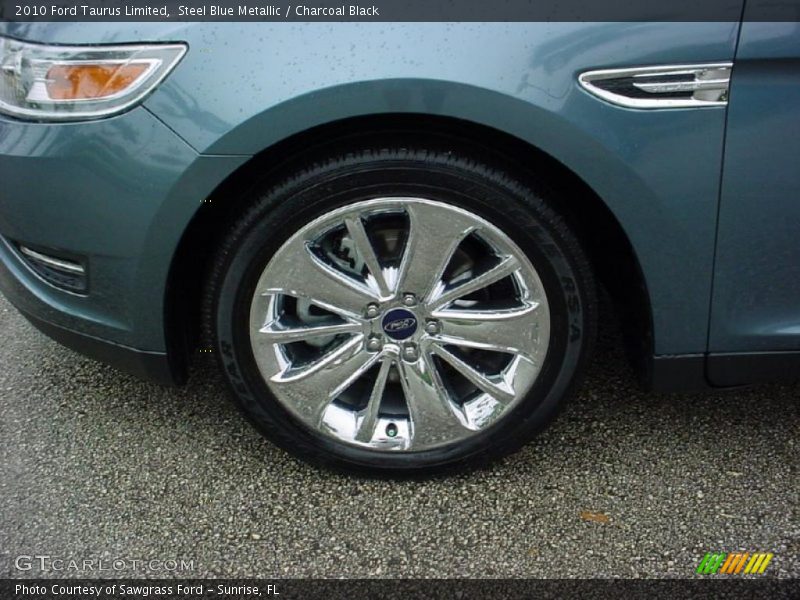 Steel Blue Metallic / Charcoal Black 2010 Ford Taurus Limited