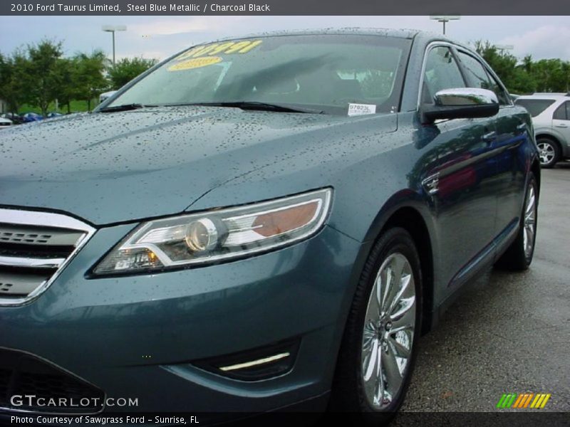 Steel Blue Metallic / Charcoal Black 2010 Ford Taurus Limited
