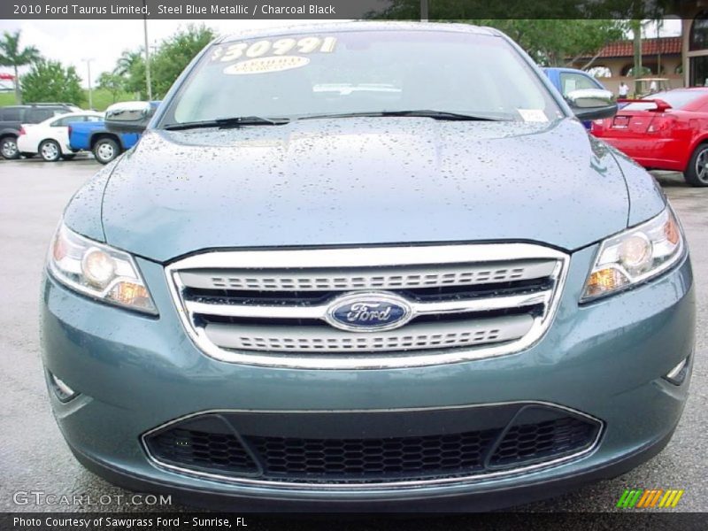 Steel Blue Metallic / Charcoal Black 2010 Ford Taurus Limited