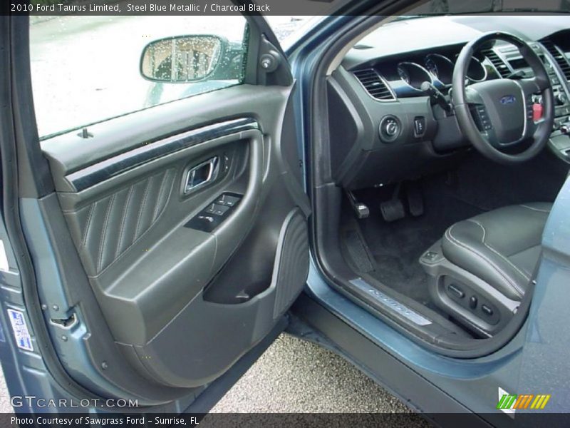 Steel Blue Metallic / Charcoal Black 2010 Ford Taurus Limited