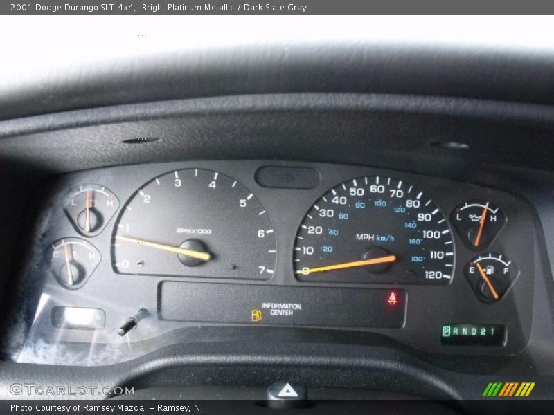 Bright Platinum Metallic / Dark Slate Gray 2001 Dodge Durango SLT 4x4