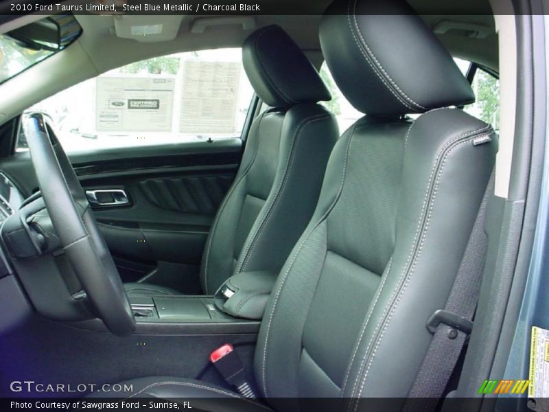 Steel Blue Metallic / Charcoal Black 2010 Ford Taurus Limited