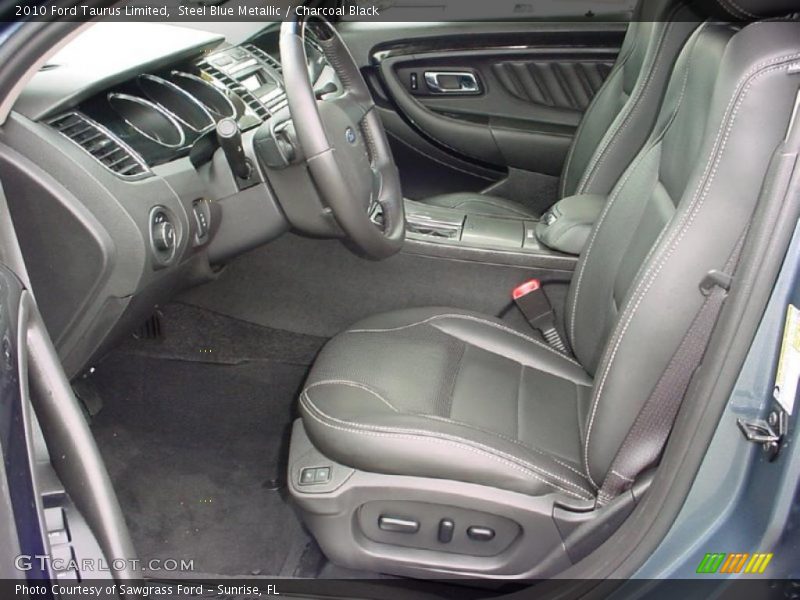 Steel Blue Metallic / Charcoal Black 2010 Ford Taurus Limited
