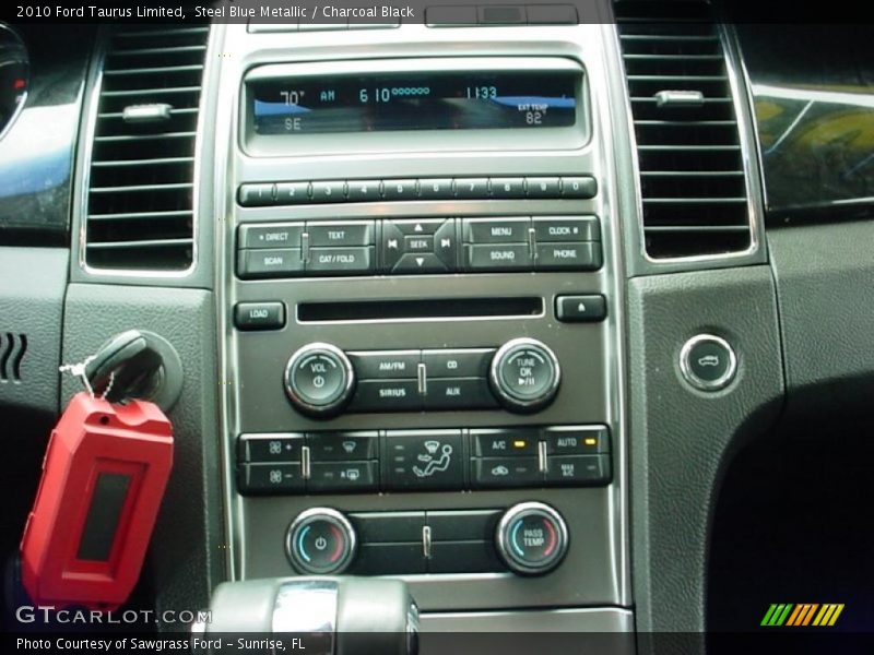 Steel Blue Metallic / Charcoal Black 2010 Ford Taurus Limited