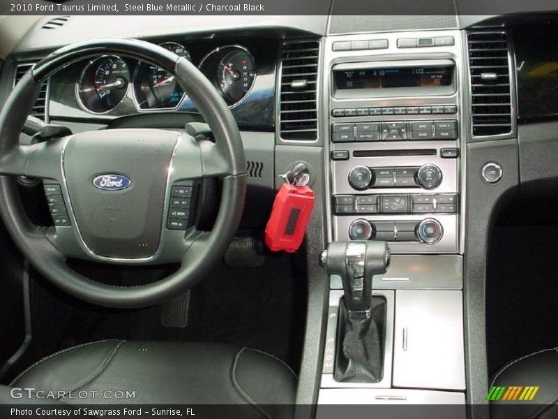 Steel Blue Metallic / Charcoal Black 2010 Ford Taurus Limited