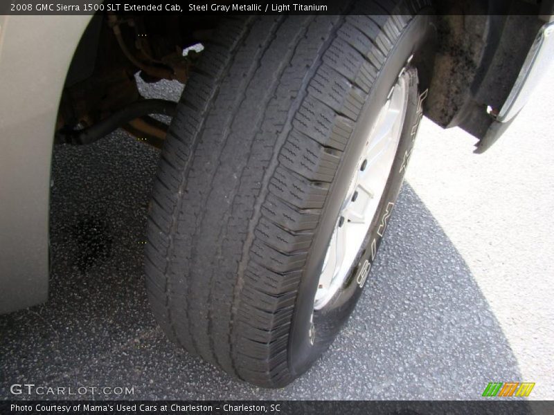 Steel Gray Metallic / Light Titanium 2008 GMC Sierra 1500 SLT Extended Cab