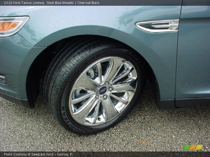 Steel Blue Metallic / Charcoal Black 2010 Ford Taurus Limited