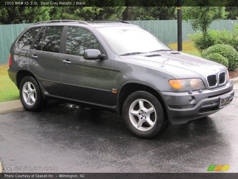 Steel Grey Metallic / Black 2003 BMW X5 3.0i