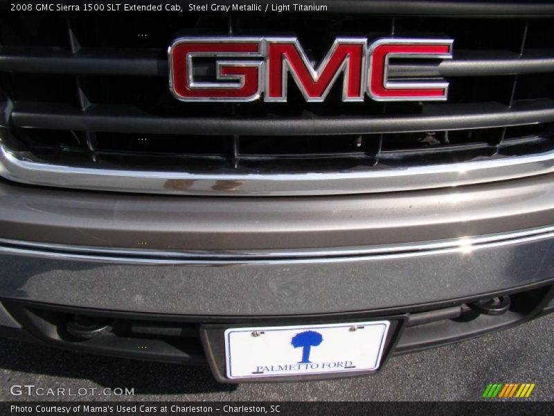 Steel Gray Metallic / Light Titanium 2008 GMC Sierra 1500 SLT Extended Cab