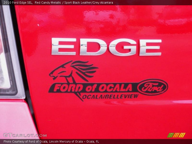 Red Candy Metallic / Sport Black Leather/Grey Alcantara 2010 Ford Edge SEL