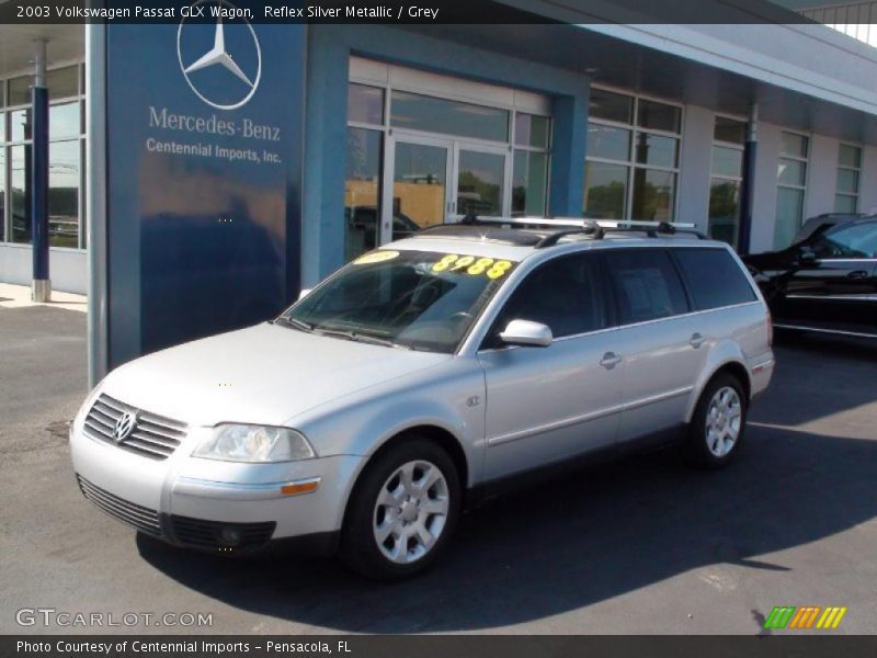 Reflex Silver Metallic / Grey 2003 Volkswagen Passat GLX Wagon