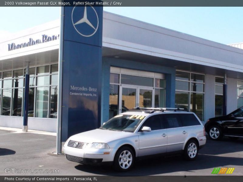 Reflex Silver Metallic / Grey 2003 Volkswagen Passat GLX Wagon