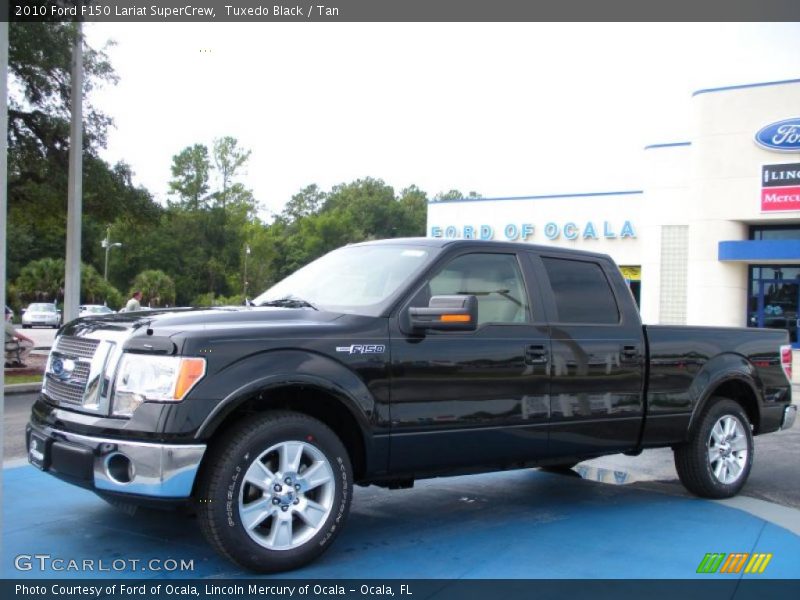 Tuxedo Black / Tan 2010 Ford F150 Lariat SuperCrew