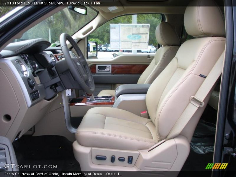 Tuxedo Black / Tan 2010 Ford F150 Lariat SuperCrew