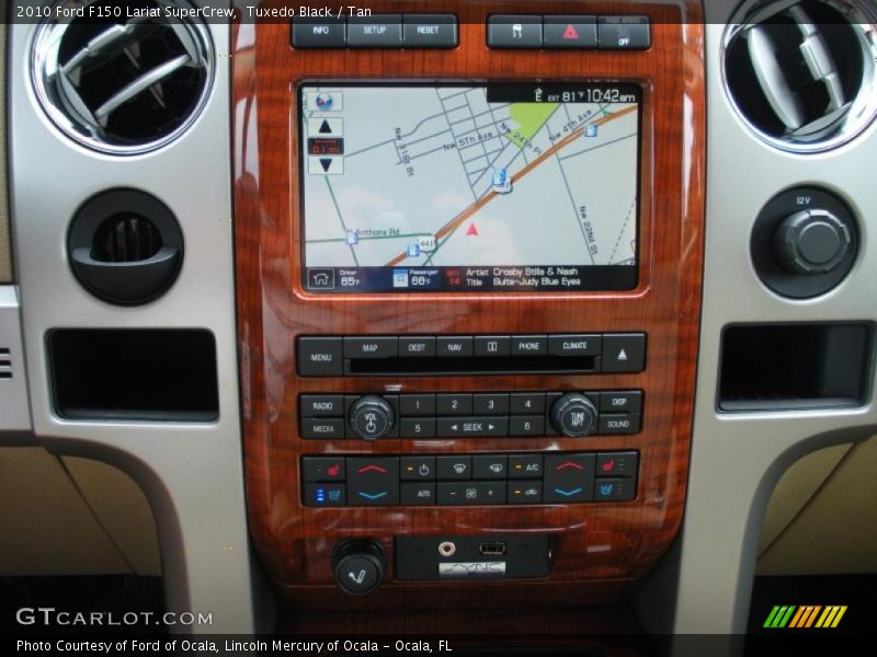 Tuxedo Black / Tan 2010 Ford F150 Lariat SuperCrew