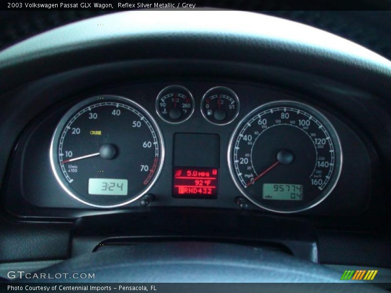 Reflex Silver Metallic / Grey 2003 Volkswagen Passat GLX Wagon