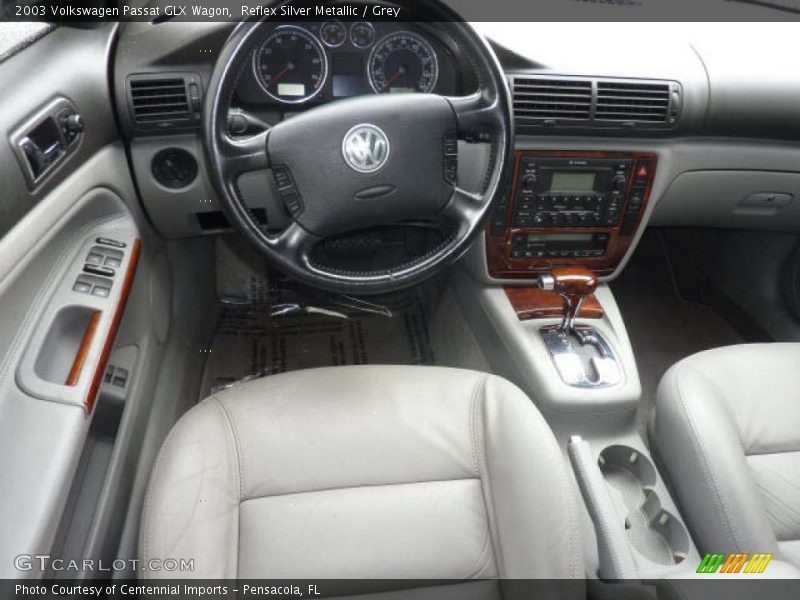Reflex Silver Metallic / Grey 2003 Volkswagen Passat GLX Wagon