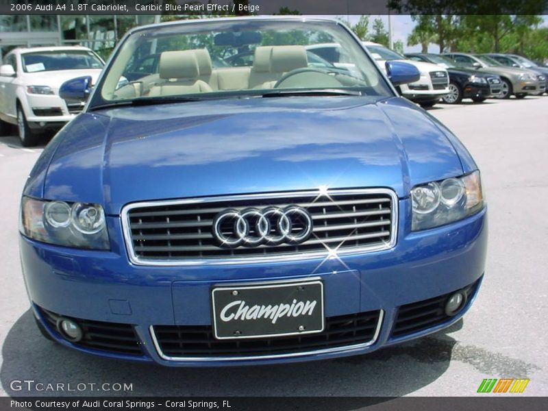 Caribic Blue Pearl Effect / Beige 2006 Audi A4 1.8T Cabriolet