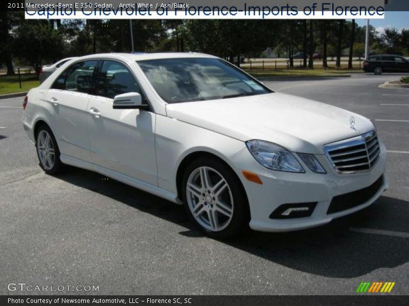 Arctic White / Ash/Black 2011 Mercedes-Benz E 350 Sedan