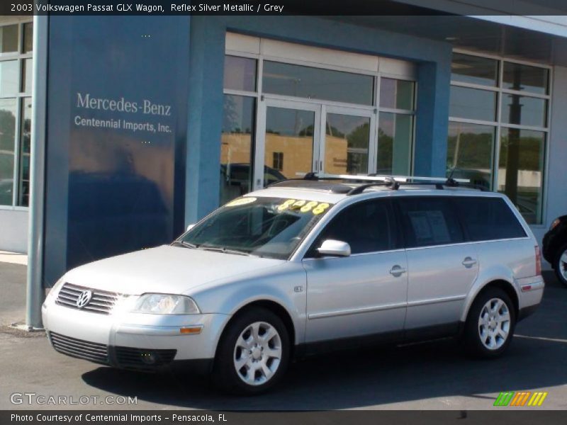 Reflex Silver Metallic / Grey 2003 Volkswagen Passat GLX Wagon