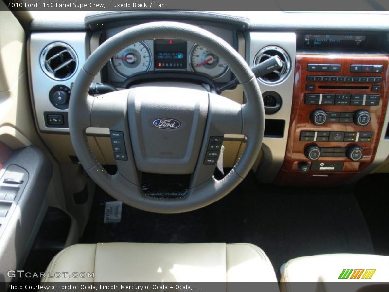 Tuxedo Black / Tan 2010 Ford F150 Lariat SuperCrew