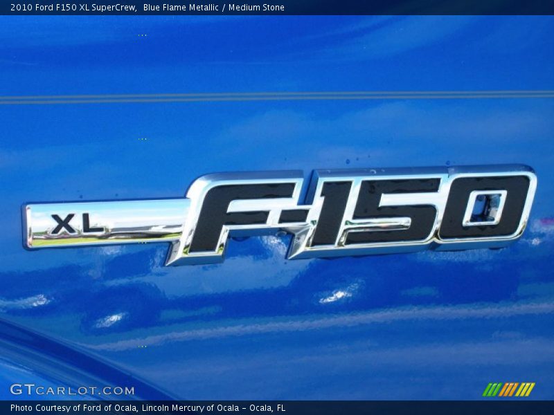 Blue Flame Metallic / Medium Stone 2010 Ford F150 XL SuperCrew