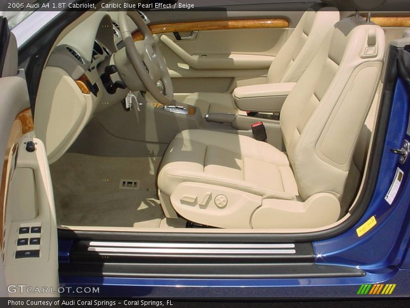 Caribic Blue Pearl Effect / Beige 2006 Audi A4 1.8T Cabriolet