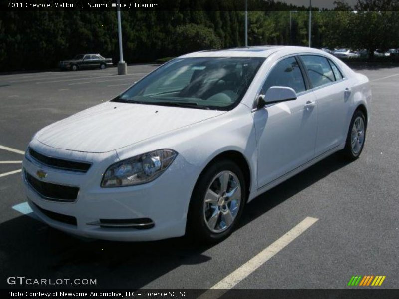 Summit White / Titanium 2011 Chevrolet Malibu LT