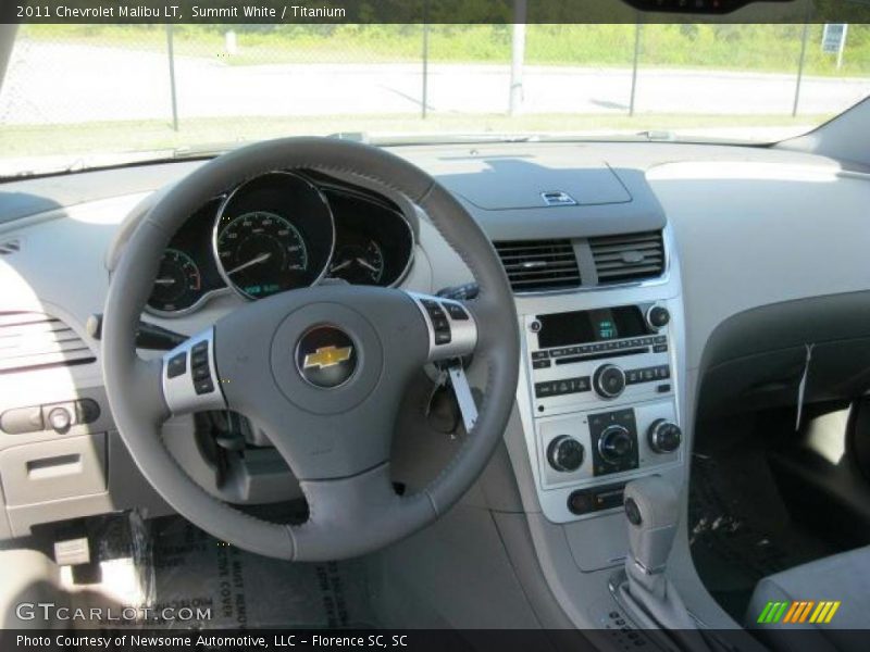 Summit White / Titanium 2011 Chevrolet Malibu LT