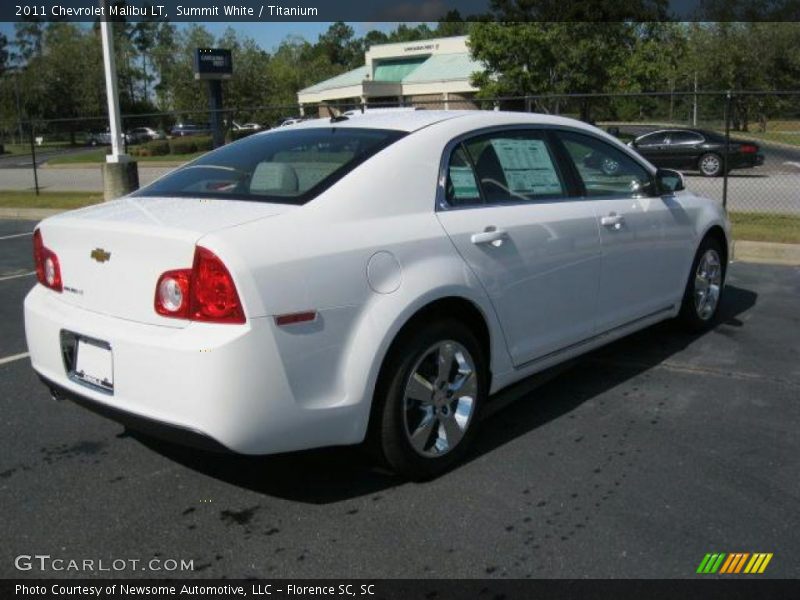 Summit White / Titanium 2011 Chevrolet Malibu LT