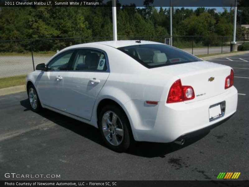 Summit White / Titanium 2011 Chevrolet Malibu LT