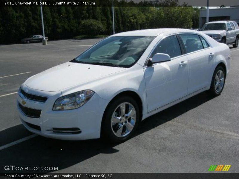 Summit White / Titanium 2011 Chevrolet Malibu LT