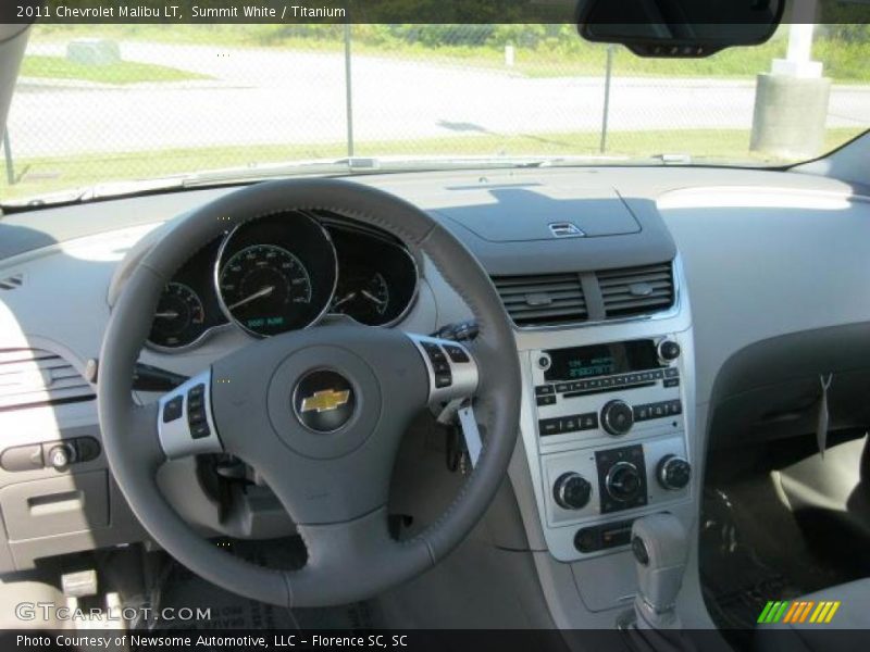 Summit White / Titanium 2011 Chevrolet Malibu LT